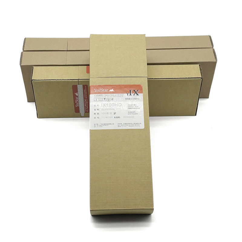 Película de detección de defectos de rayos X de NDT industrial de clase III 100 hojas/caja Gradiente medio 5.2